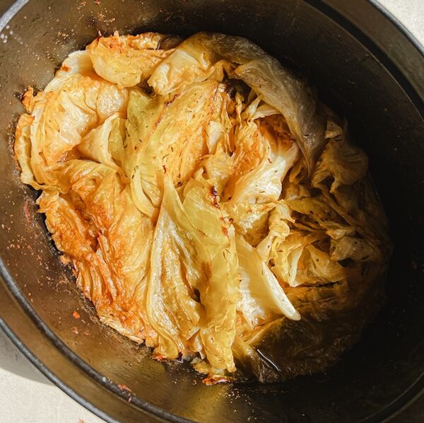 Thanksgiving brisket side dishes - braised cabbage