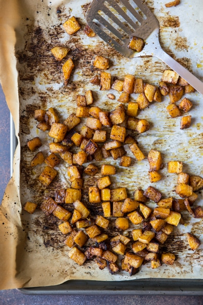 Thanksgiving brisket side dishes - baharat roasted butternut squash