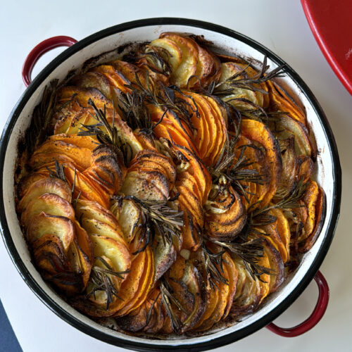 Thanksgiving brisket side dishes - scalloped squash