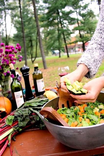 Fall Persimmon Salad by Dini Klein