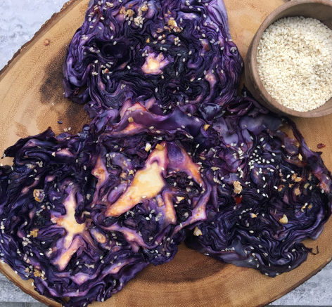 Sambal Cabbage Steaks by Dini Klein