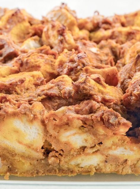 Spiced Pumpkin Stuffing Bread Pudding by Dini Klein