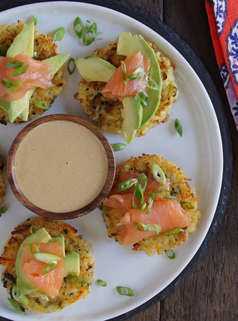 Sushi Latkes with Truffle- Teriyaki by Dini Klein