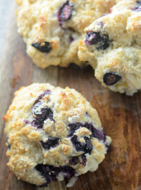 Whole Wheat Blueberry Scones by Dini Klein