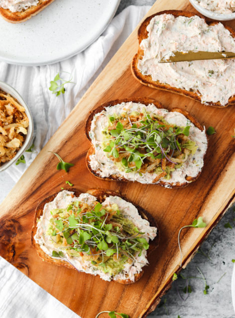 salmon avocado toast