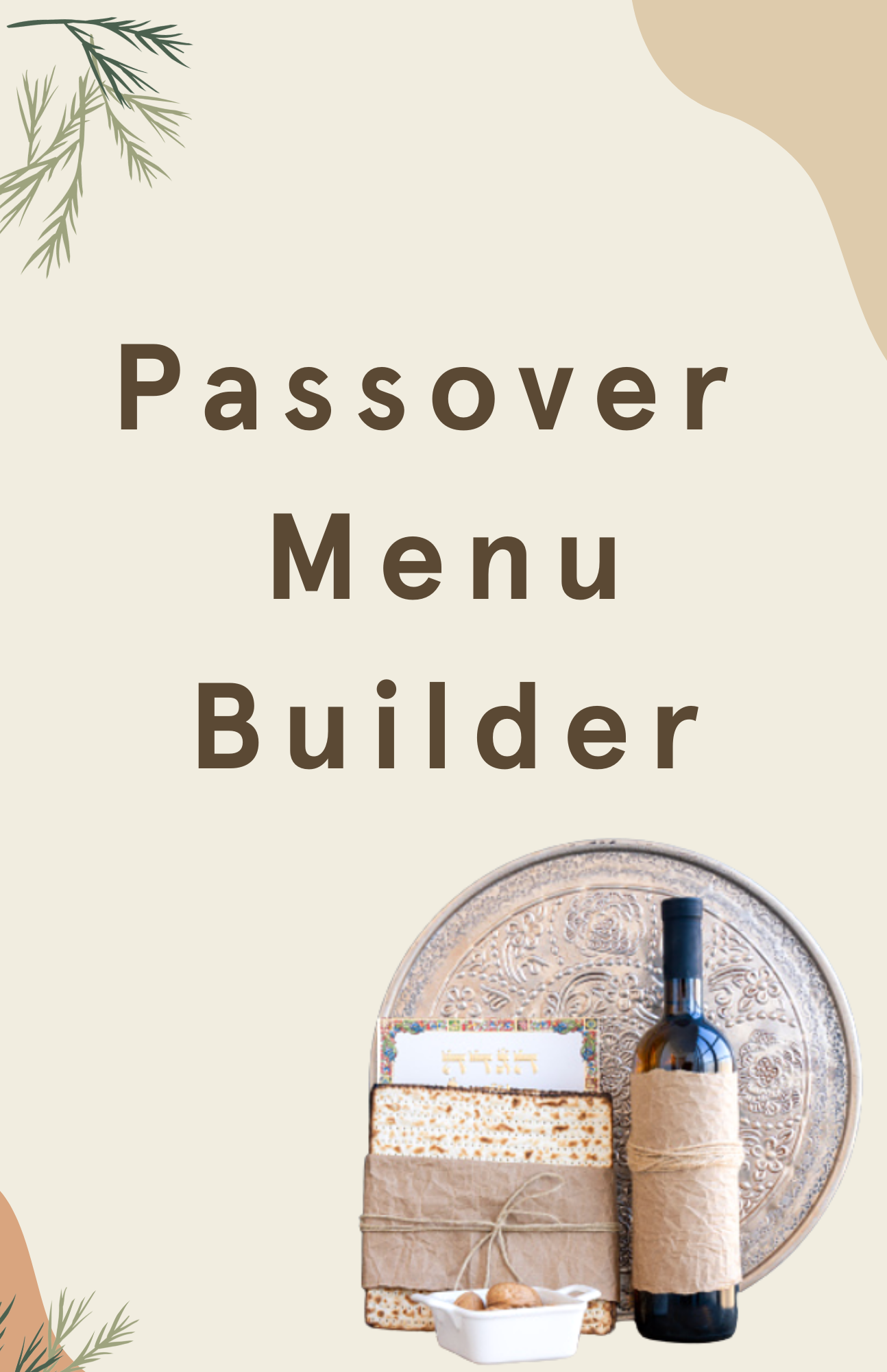 Passover Recipes- Menu Builder