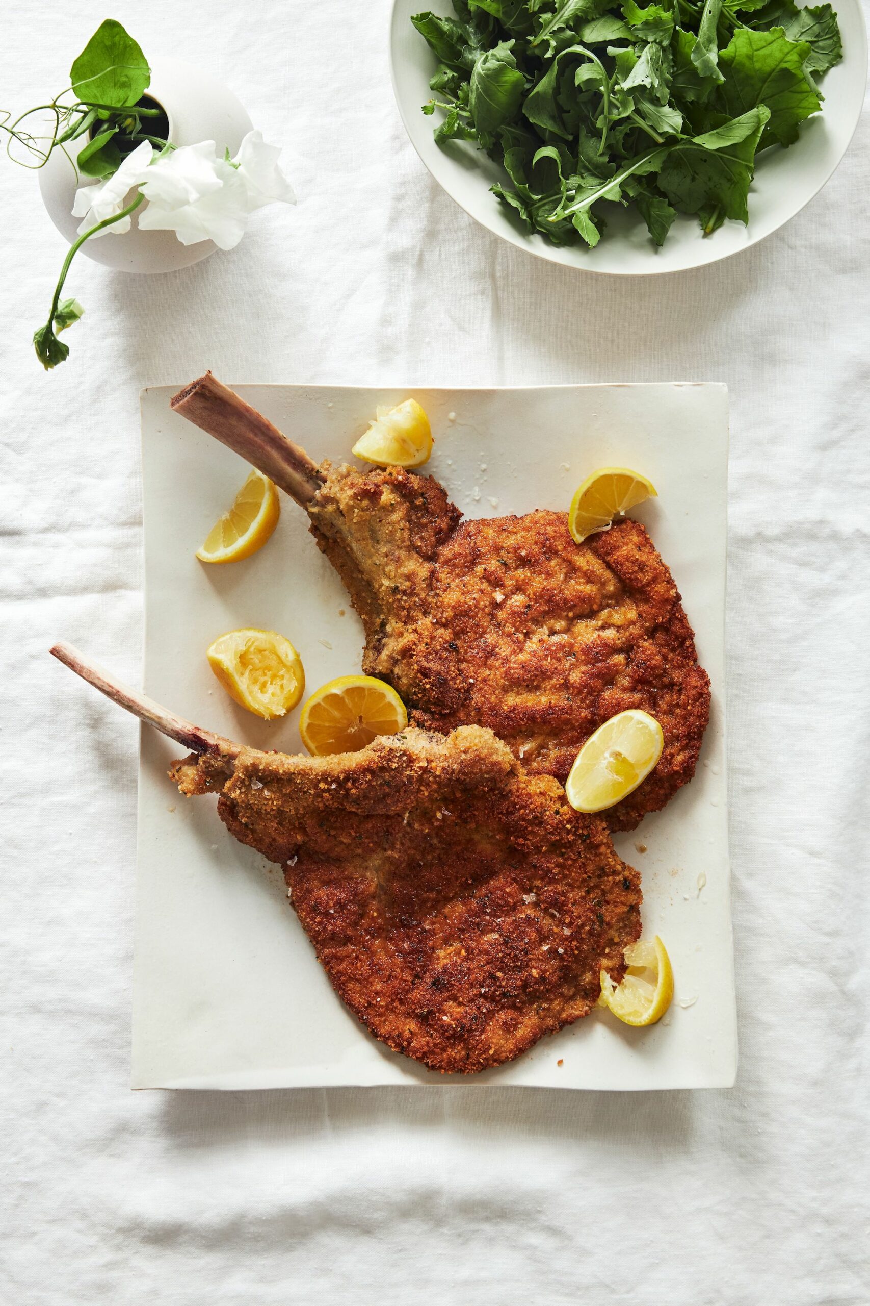Veal Milanese with Lemon and Spicy Arugula Prep + Rally