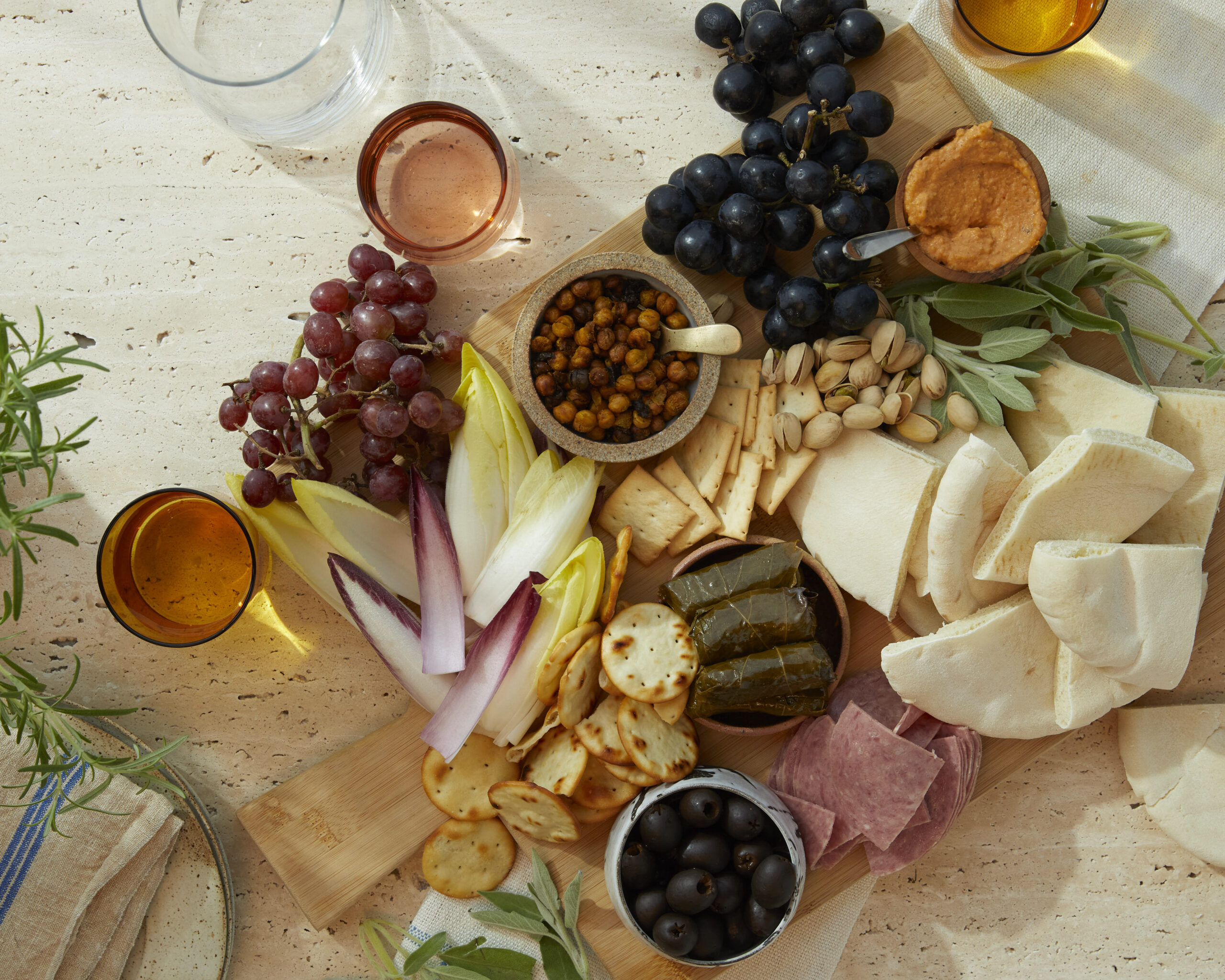 Kosher Charcuterie Board With Vegan Cheese