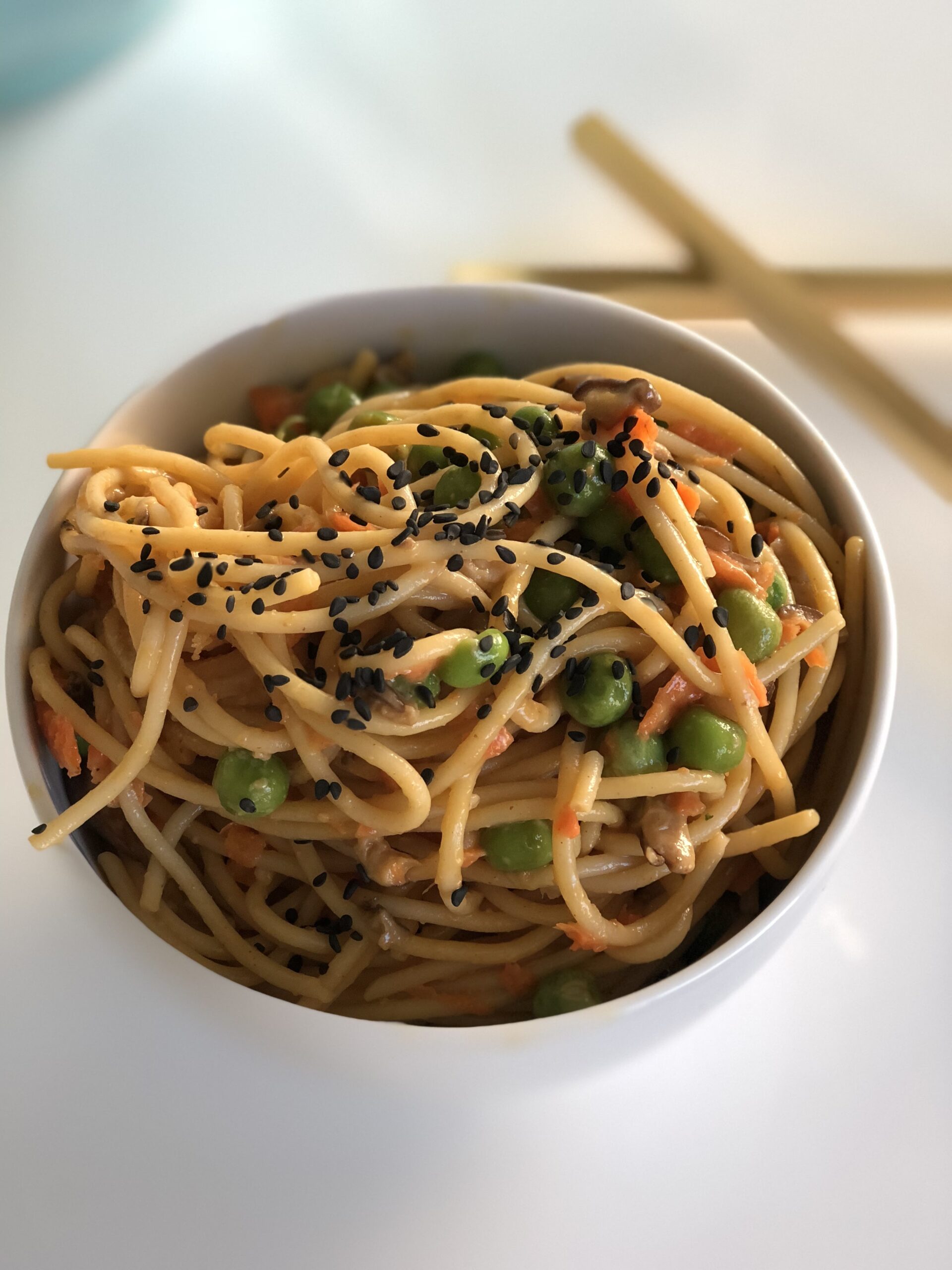 Easy Sesame Noodles With Tofu And Snap Peas Recipe