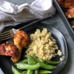 Spice Rub Chicken with Quinoa and Snap Peas