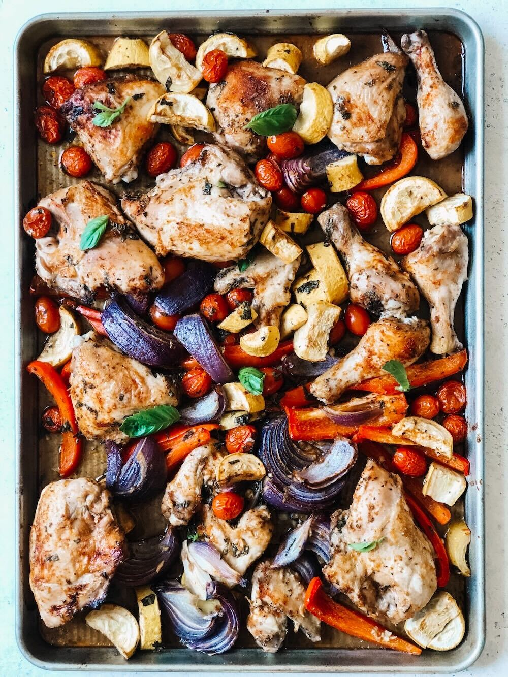 Easy Oven Roasted Ratatouille With Chicken Recipe